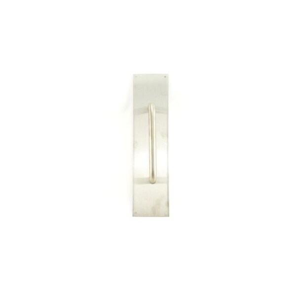 Propation 4 x 16 in. Square Corner Pull Plate with 8 in. 1194 Pull, Satin Stainless Steel PR1632812 - main
